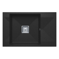 Мойка кухонная POLYGRAN BLADE 780 (черный №16)